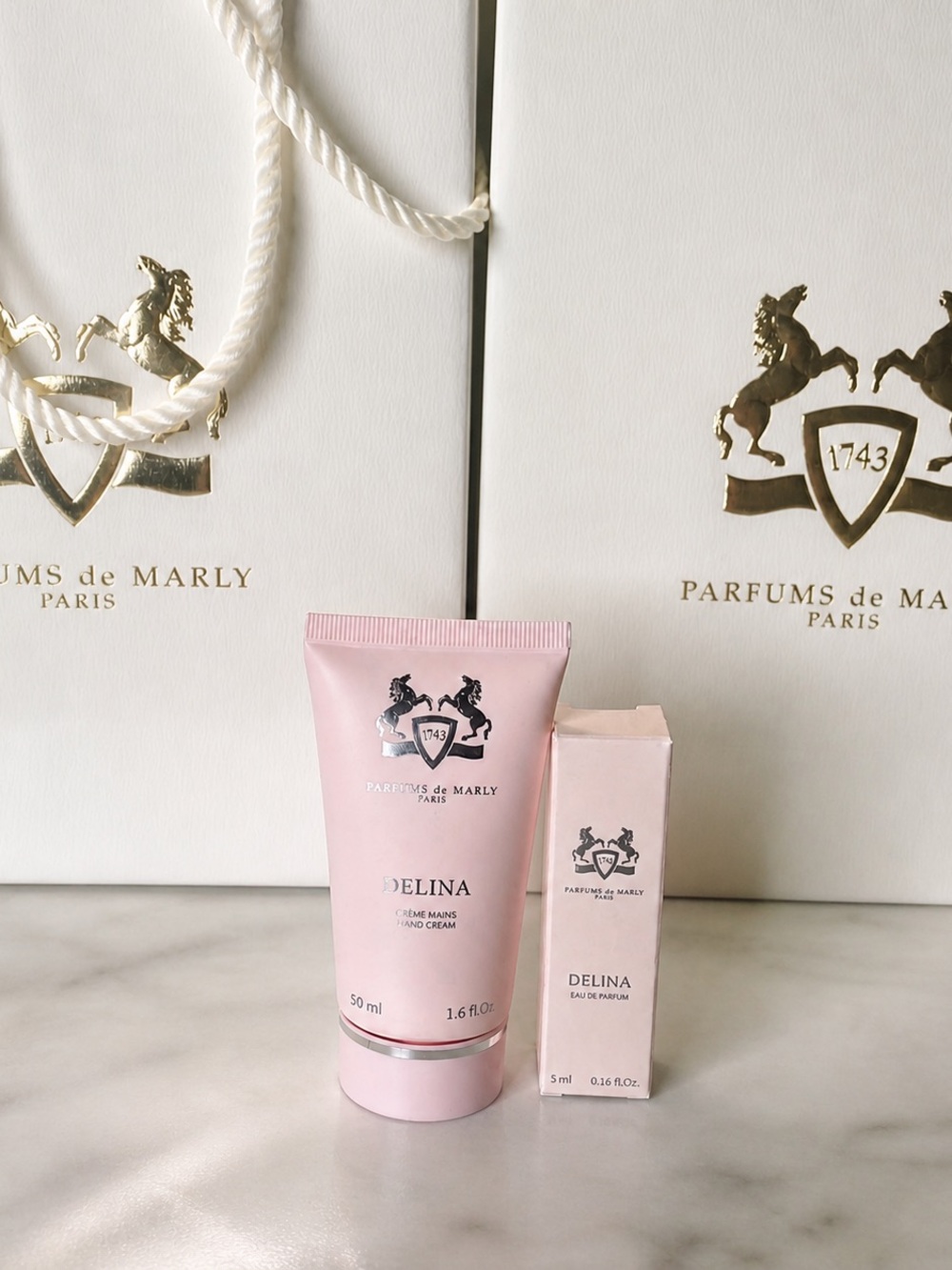Parfums de Marly DELINA 50ml Body Cream + 5ml Travel Fragrance
